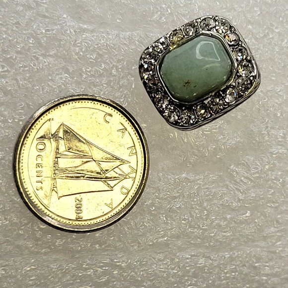 Mini Jade Green Earrings - Picture 4 of 14